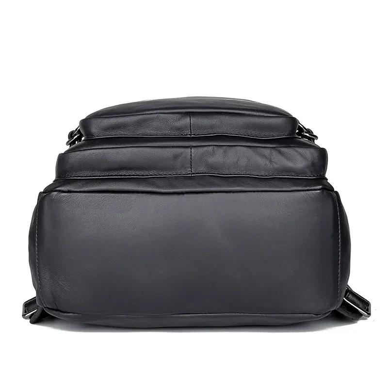 Genuine Leather Backpack Men Vintage Laptop Backpacks for school bag Travel backpack male bag 2752A