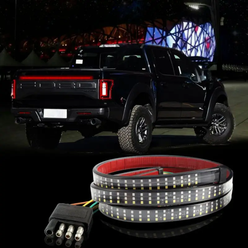 ONEWELL Автомобильный свет трёхрядная пикап задних сигнальных огней, 60 дюймов 150 см пикап фонари для грузовиков трехцветный светодиодный свет
