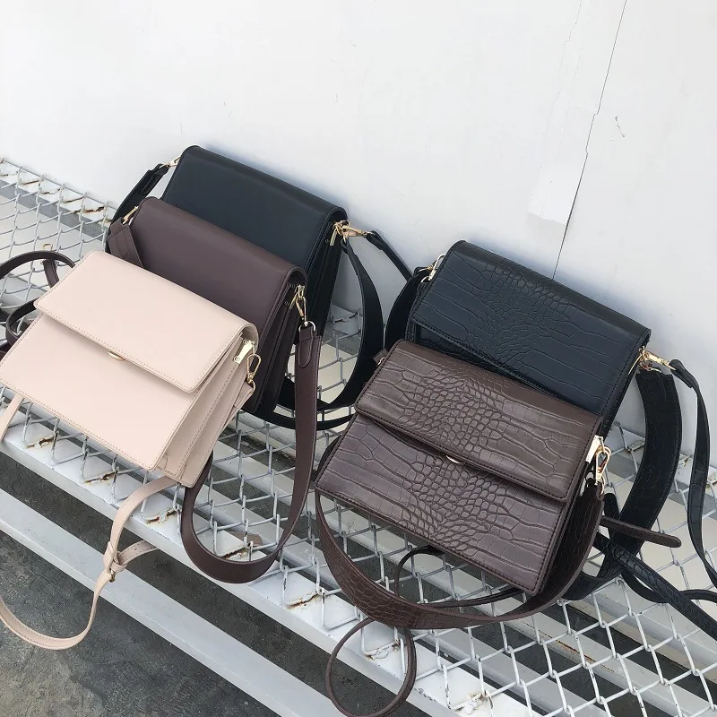 Goede Luxe Handtas Vrouwen Tas Designer Hoge Kwaliteit Alligator PU Lederen Orgel Schouder Crossbody Tas Vintage Krokodil Messenger Bag