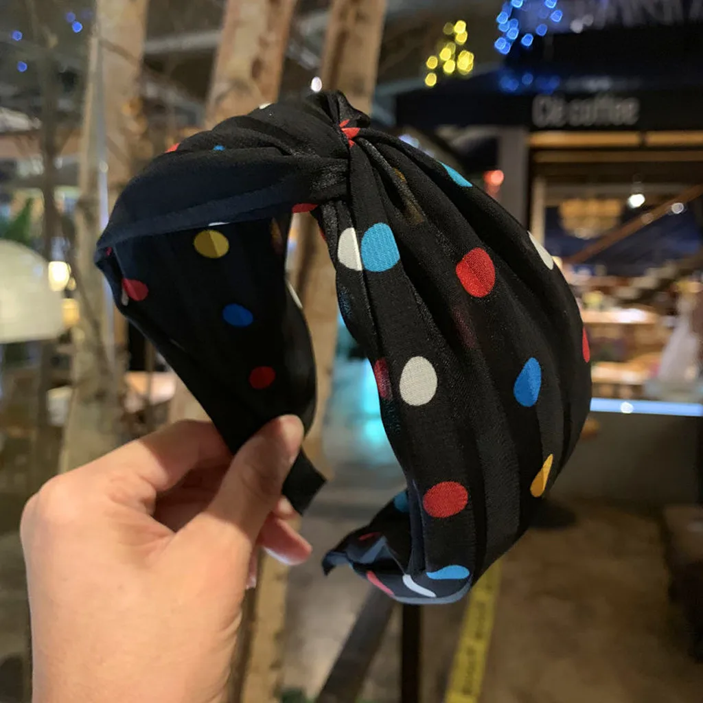 Fashion hair accessories Women Sweet Wave Point Tie Hairband Hairpin Head Hoop Knot Hair Headband diademas para el pelo mujer