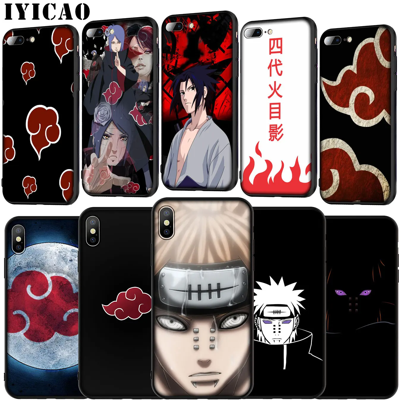 Akatsuki Pein Konan NARUTO Soft Silicone Cover Case for iPhone 11 Pro XR X XS Max 6 6S 7 8 Plus 5 5S SE Phone |