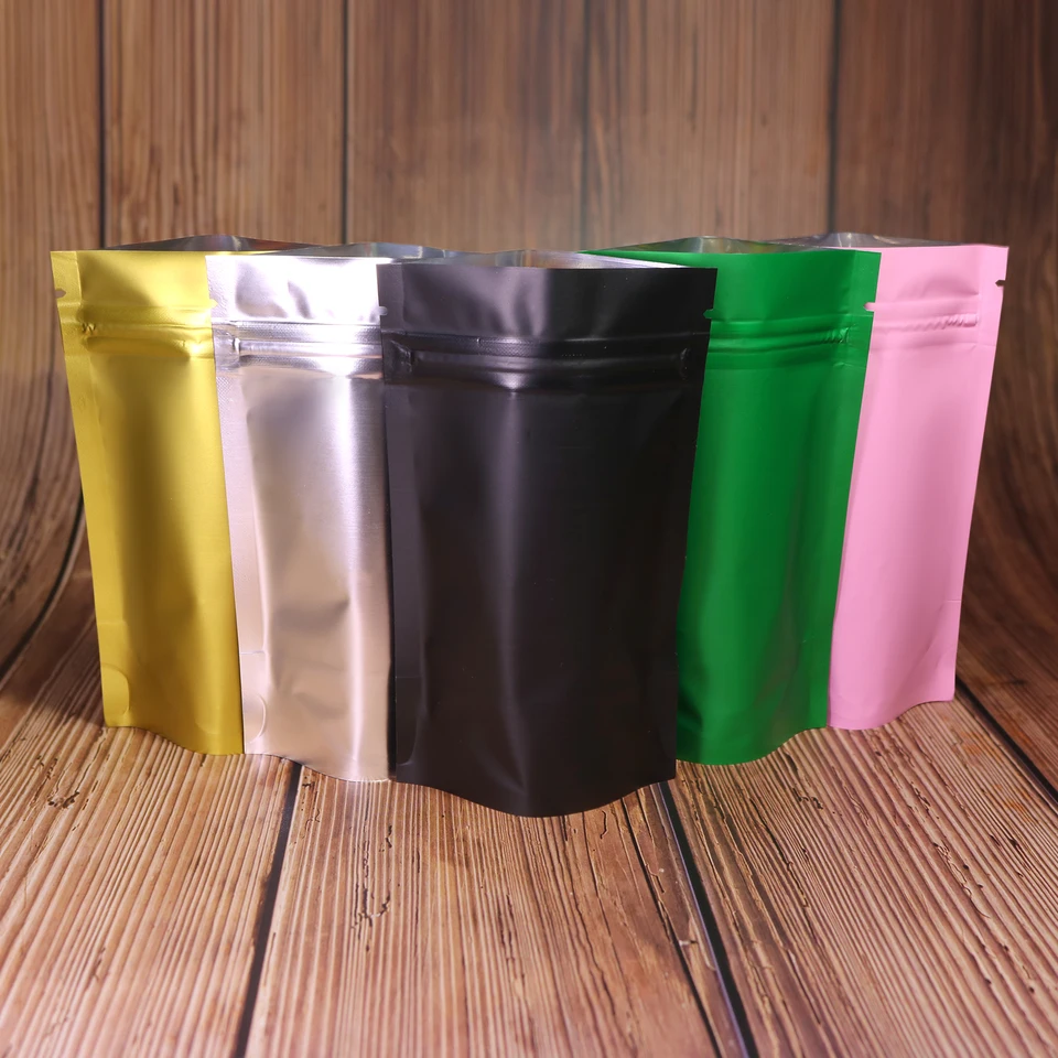 Resealable Metallic Mylar Ziplock Bags for Food Storage