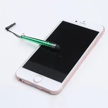 10 шт Универсальный Длинный емкостный сенсорный экран Стилус для смарт-сотовые телефоны, планшеты с заглушками от пыли