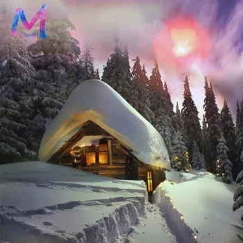 

MIAODU 5D Diamond Embroidery Christmas DIY Diamond Painting Landscape Full Drill Square Picture Of Rhinestone Decor Home