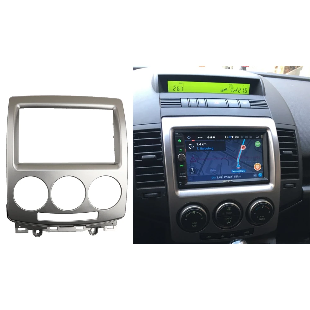 2 Din DVD стерео панель для FORD i-Max 2007+ MAZDA 5 Premacy 2005+ аудио радио фасции CD отделка комплект рамка переоборудование Facia