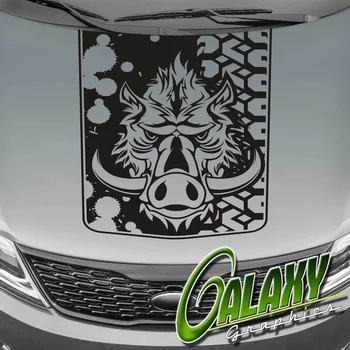 

For Universal Wild Boar Truck Hood Decal Sticker2 - Ram F150 Silverado Tundra