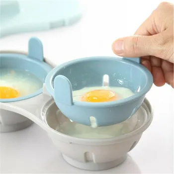 

Microwave Egg Poacher Cookware Double Cup Dual Cave High Capacity Design Egg Cooker Ultimate Collection Egg Poaching Cups Micr