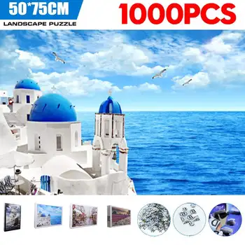 

jigsaw picture puzzles 1000 pieces Landscape Puzzle educational toys for adults children kids games Toys Gifts