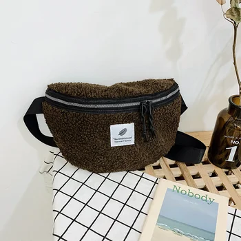

ABAY Luxury Women Bags Designer 2020 New Women's Crossbody Bags Fashion Chest Bag Women's Shoulder Bags Wool Belt Bag Wallet