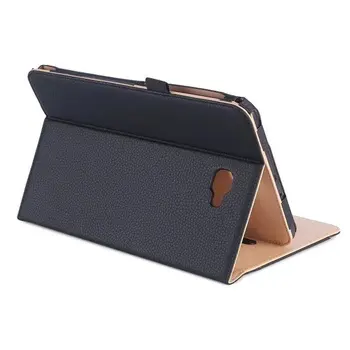 

Premium PU Leather Case Smart Cover for Samsung Galaxy Tab A A6 10.1 Case T580 T585 T587 with Hand Strap Cases+Card Slots Pocket