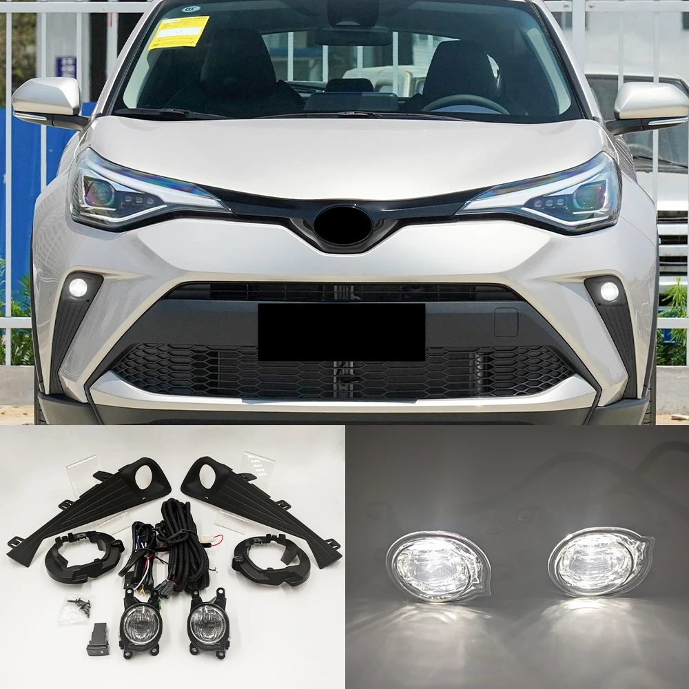 1set Led Fog Light Headlight For Toyota Chr C-hr 2020 2021 Fog Lights ...