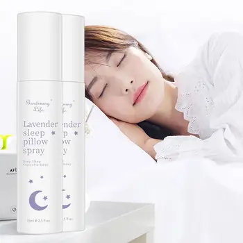 

75ml Lavender Pillow Sleep Spray Insomnia Essential Sleep Soothe Sleep Health Oil Spray Liquid Sleep Care Enjoyable Deep S1H8