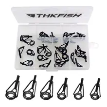 30 шт./компл. Удочка направляющие наконечники комплект 1,8 мм-2,8 мм Удочка запасные Запчасти удилища топ с черным верхом Нержавеющая сталь рыбалка комплект для ремонта