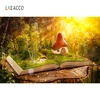 Laeacco Fairy Forest Castle Mushroom House Elves Photography Backdrops Photo Backgrounds Birthday Photophone Newborn Photocall ► Photo 2/6