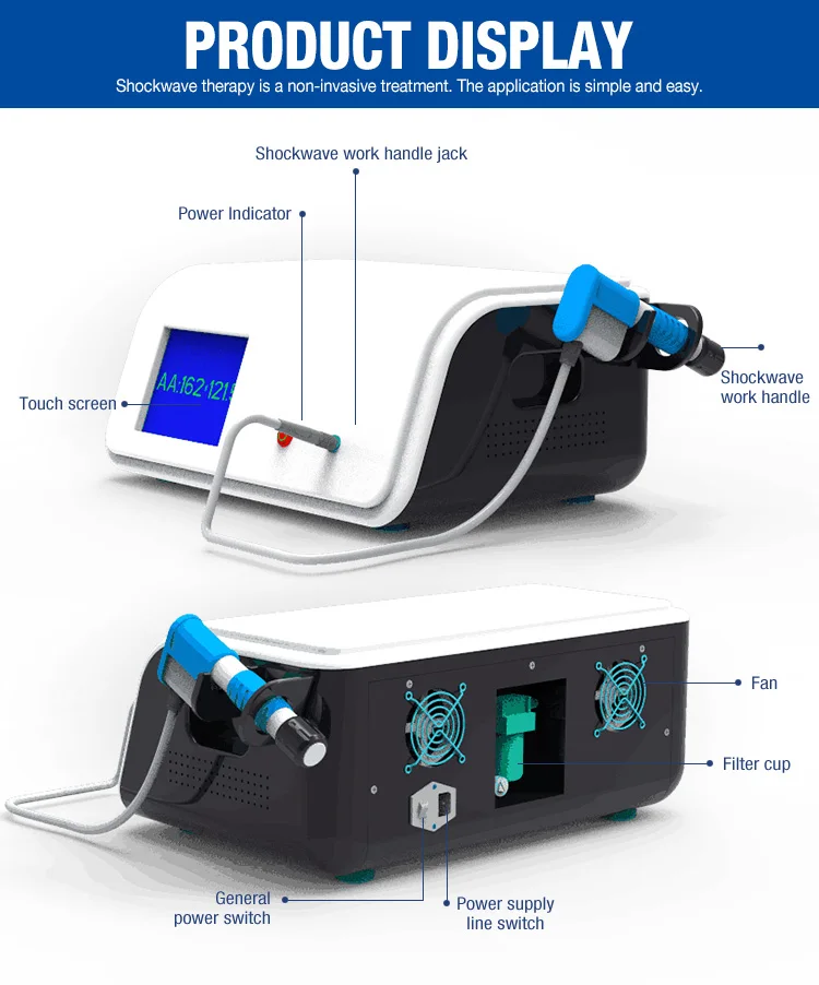 Компрессор 8 бар радиального типа ESWT устройство exterorporea Ударная Волна терапия машина для ED лечения