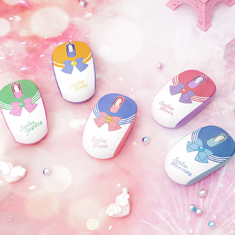 

Wireless Mouse 5 Colors Anime Sailor Moon Cartoon Gaming USB Computer PC & Mac Gamer Cosplay Props Gift