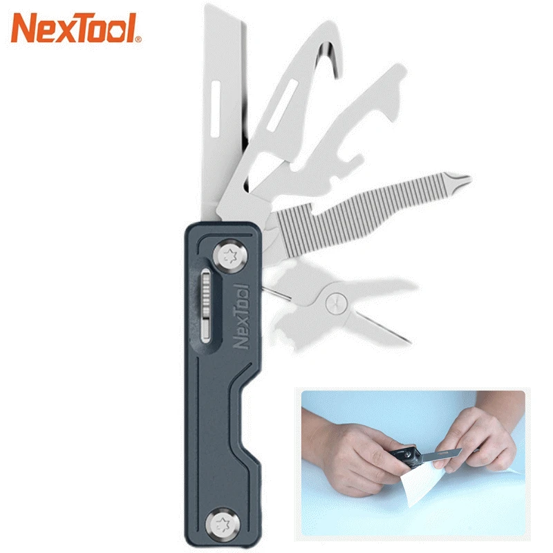 Xiaomi Nextool Multifunctional Knife Mini Camping Multitool Tools Can Opener Screwdriver Phone Holder Home Outdoor Folding Knife