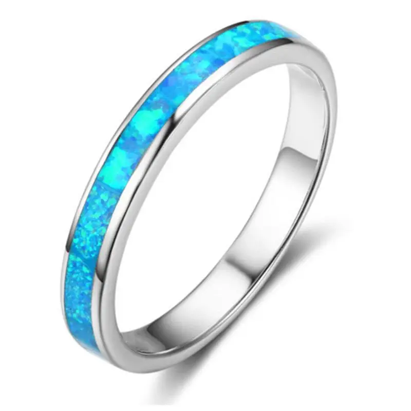 

CHUHAN Exquisite Blue Crystal Engagement Rings Women's Wedding Rings Wedding Jewelry Women's Fine Finger Ring Gifts