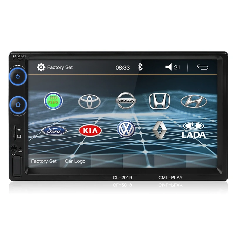 2 Din автомобильное радио Bluetooth Зеркало Ссылка 2 Din Автомобильный мультимедийный плеер Hd пресс радио Mp5 Usb аудио стерео Cl