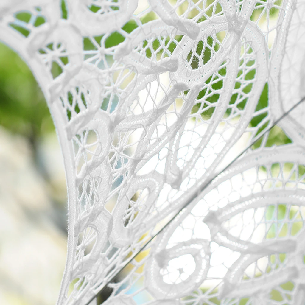 Elegant Lace Bridal Parasol Wedding Party Sun Umbrella Romantic Fancy Decor