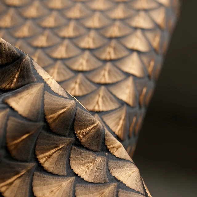 3D 복합 패브릭 헤비 텍스처 에어 레이어 오버 사이즈 윈드 브레이커 코트 패브릭