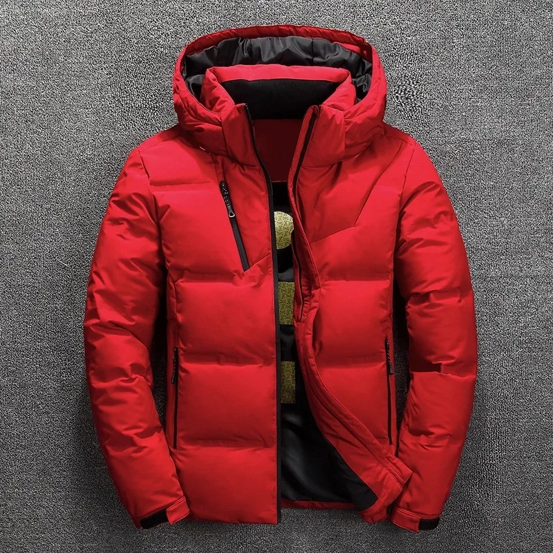 Men's Winter Jacket Warm Padded Parka Down New Fashion Hood Hat Men Outwear Casual Thicken Coat Plus Size 4XL | Мужская одежда