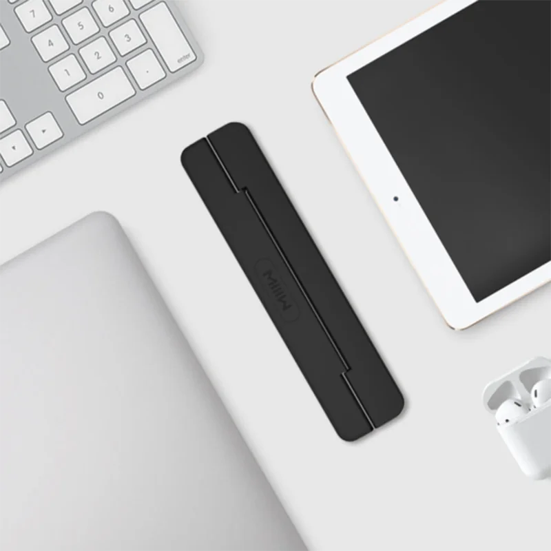 Портативная подставка Xiaomi miiiw для ноутбука, прочный тонкий светильник, портативный кронштейн для ноутбука с углом наклона, дизайнерский вентилятор для ноутбука, охлаждающий вентилятор