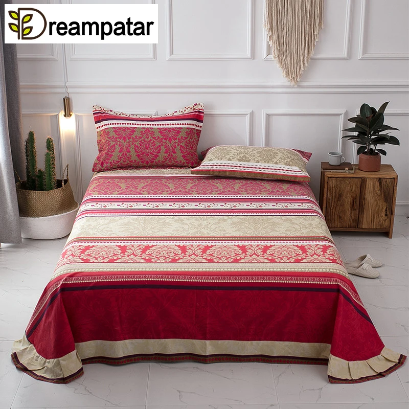 

Dreampatar Fashion 100%Cotton Comfortable Single Double Home Linen Modern Student Dormitory Breathable Bedding Pillowcase BY240B