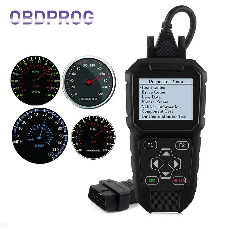Obdprog Mt401 Obd2 Cluster Calibration Tool Professional Code Reader