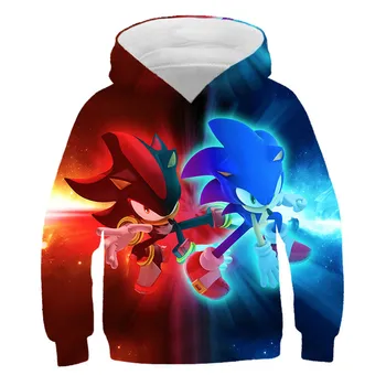

Sonic the Hedgehog Boys Girls Sweatshirt 2020 Spring Cartoon Sonic Hoodie Kids Modern Jacket Kids Pullover Top
