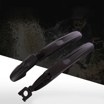 

24 To 29 Inch Spared Repair Full Length Wheels Mudguards Easy Install Parts Folding Practical Bicycle Fenders Mountain Bike Home