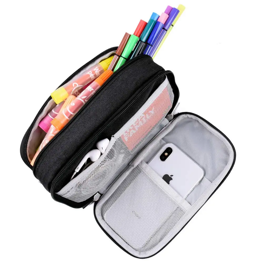 Чехол для карандашей большой вместимости дорожная косметичка Канцтовары