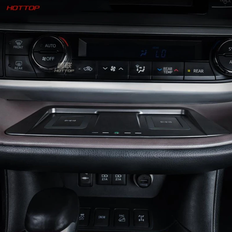 ABS+ PC черная центральная плата беспроводного зарядного устройства для Toyota Highlander