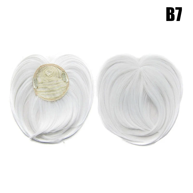 Лучший зажим для волос Топпер термостойкие волокна для наращивания волос парик шиньон для женщин QQ99 - Цвет: b7