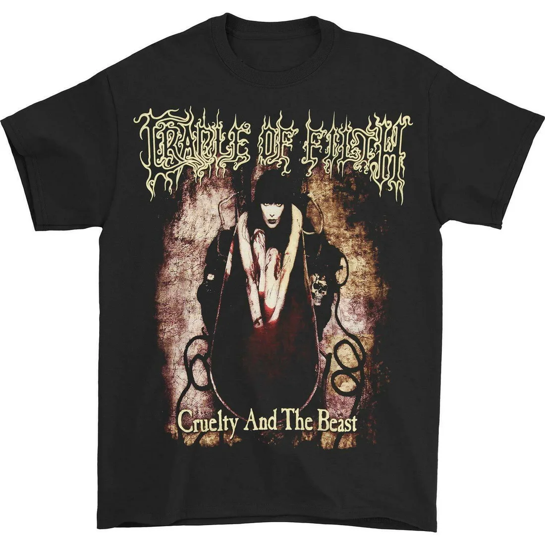 Cradle Of Filth мужские Топы И Футболки с рисунками зверей Черные новые Забавные