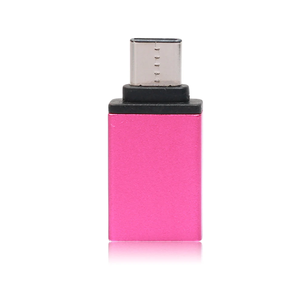 Металлический корпус type C для женщин USB3.0 адаптер высокоскоростной передачи данных Зарядка для мобильного телефона для Macbook 4 цвета
