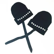 Kpop G-Dragon Daisy Оранжевая Вязаная шапка с вышивкой Peaceminusone Теплая Шапка-бини с ушками