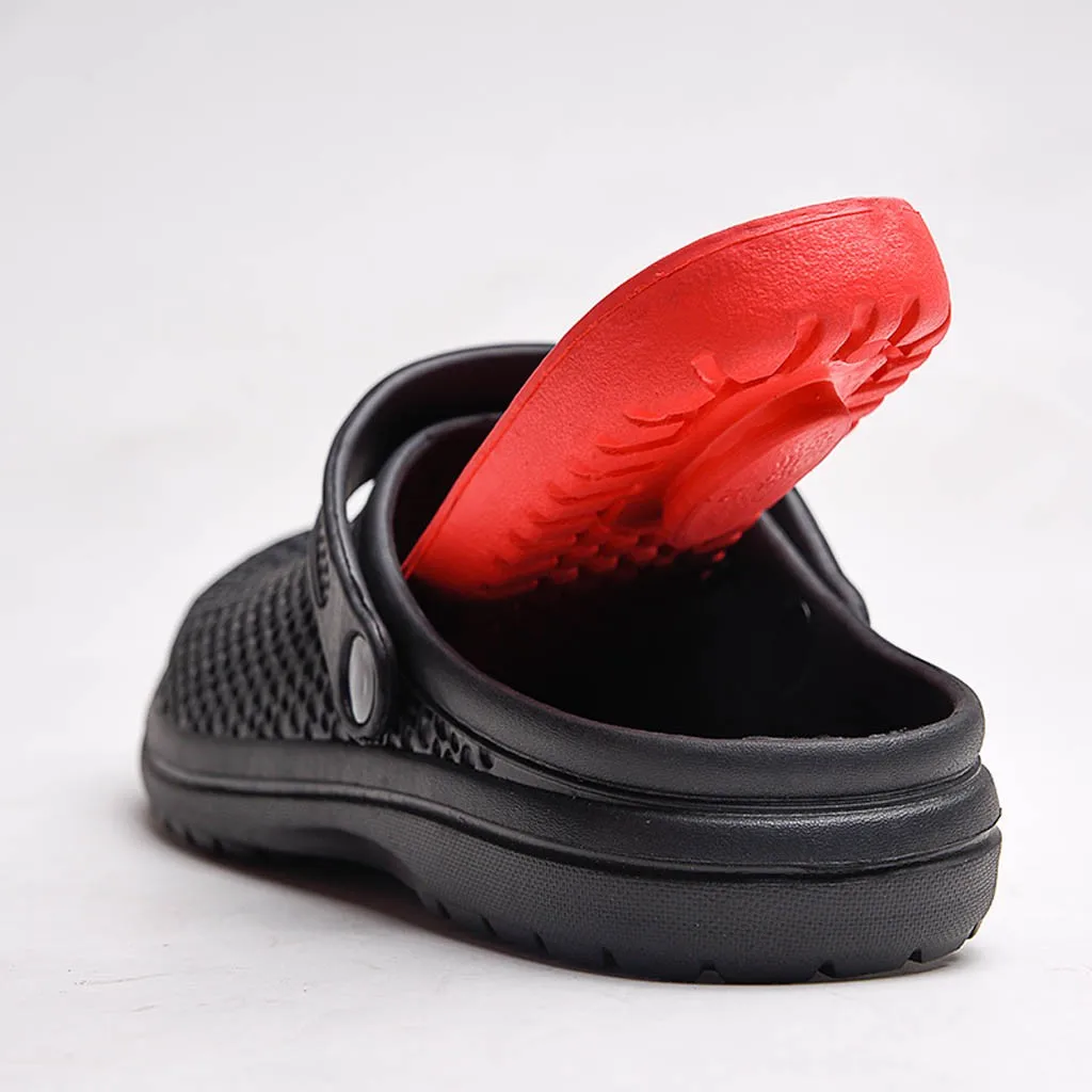 SAGACE/Брендовые мужские повседневные туфли-сабо черного цвета для сада; Лидер продаж; мужские сандалии с ремешками; летние шлепанцы; пляжная обувь для плавания; большие размеры 40-46; 6J26