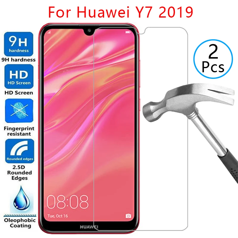 Закаленное стекло для защиты экрана huawei y7 pro prime 2019 чехол y 7 7y y7pro y7prime y72019 защитный