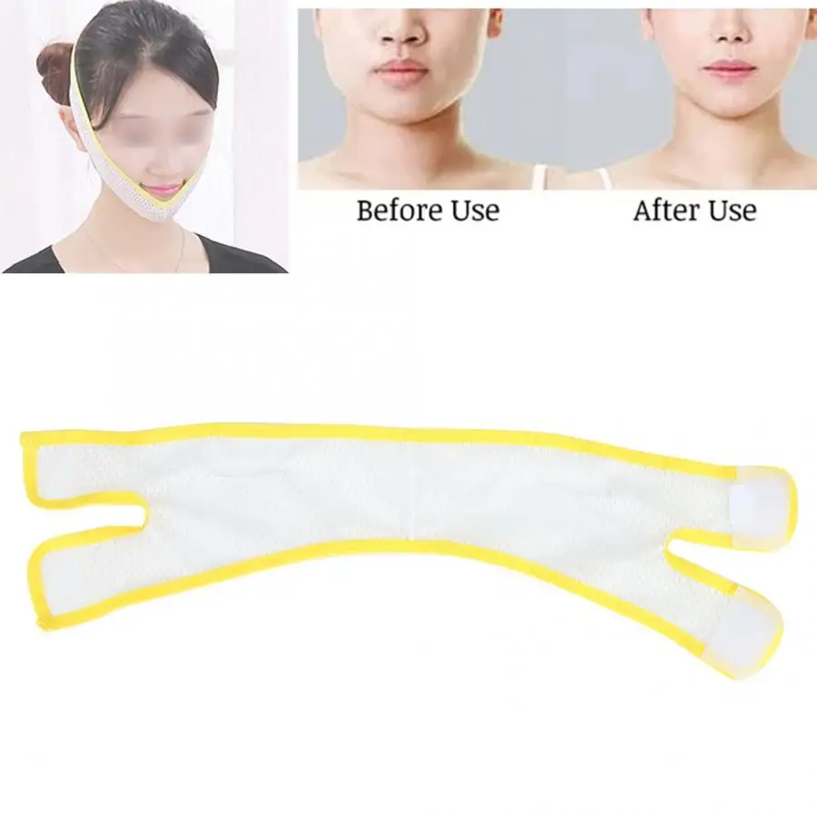 Массажер для лица маска для лица дышащая лифтинг для лица пояс для похудения двойной подбородок удаление(м) нефритовый ролик