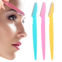 10/36pc Eyebrow Trimmer Portable Eyebrow Razor Shaver Eye Brow Shaper Shaping Tool Scissors Facial Hair Remover for Women Makeup