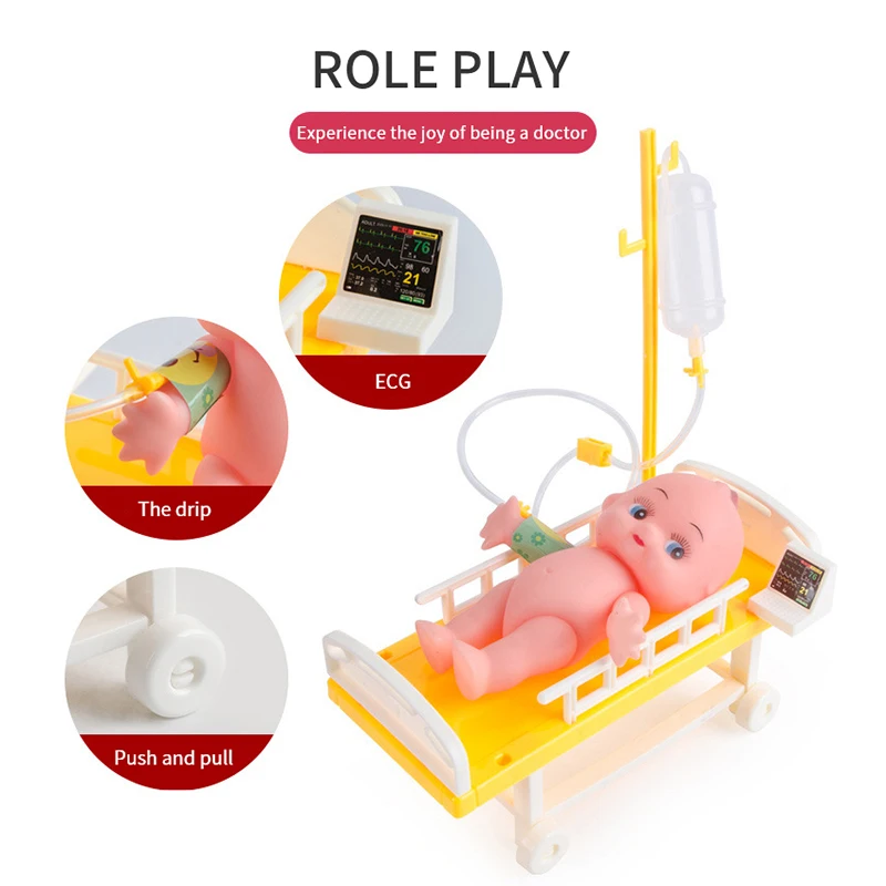 Doctor Set For Kids Pretend Play Girls Role-playing Games Hospital Accessorie Medical Kit Nurse Tools Bag Toys Children Gift 3 Doctor Set For Kids Pretend Play Girls Role-playing Games Hospital Accessorie Medical Kit Nurse Tools Bag Toys Children Gift 3