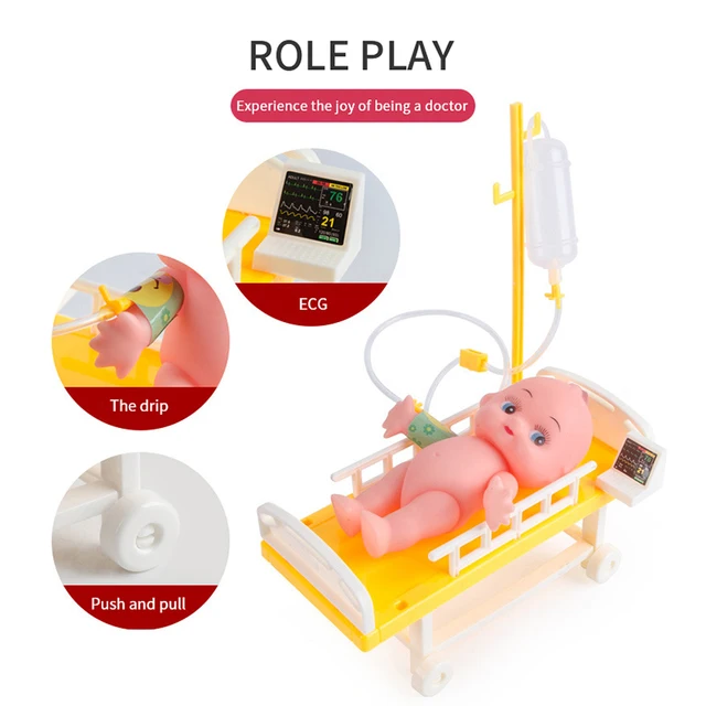 Doctor Set For Kids Pretend Play Girls Role-playing Games Hospital Accessorie Medical Kit Nurse Tools Bag Toys Children Gift 3