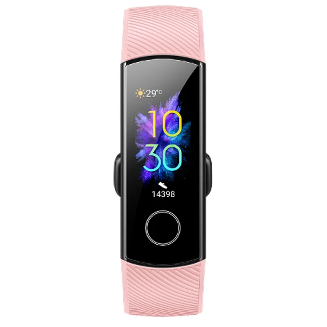 Pink Смарт-браслет huawei Honor Band 5 Oximeter с сенсорным экраном Magic color swim Detect Heart Rate Sleep Nap Honor Band5 - Цвет: Pink