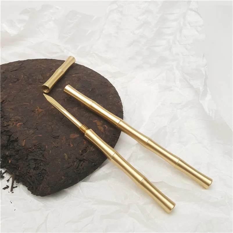 pure copper pu er tea needle pu erh puer tea knife tray box accessories 1pc