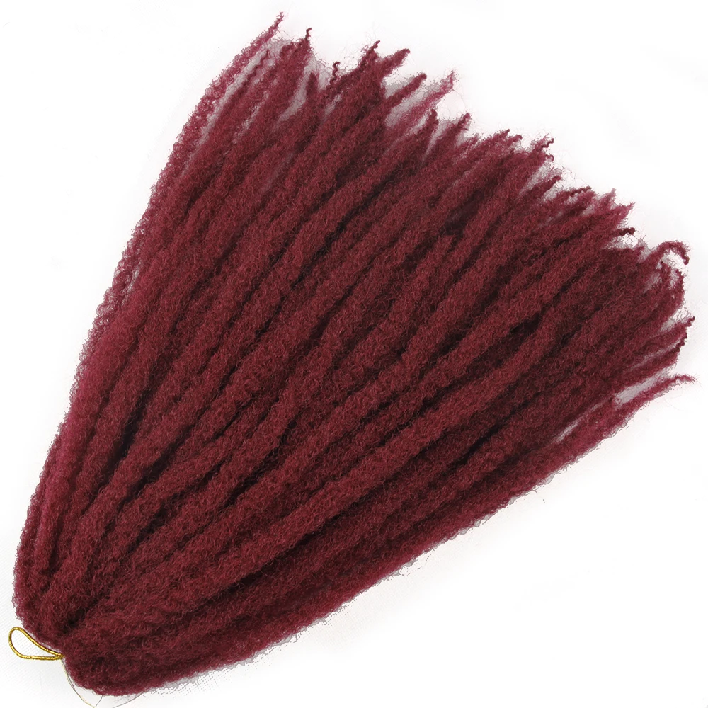 YxCherishair Marley Hair Bulk Synthetic Locs Crochet Hair Braid Ombre Braiding Extensions