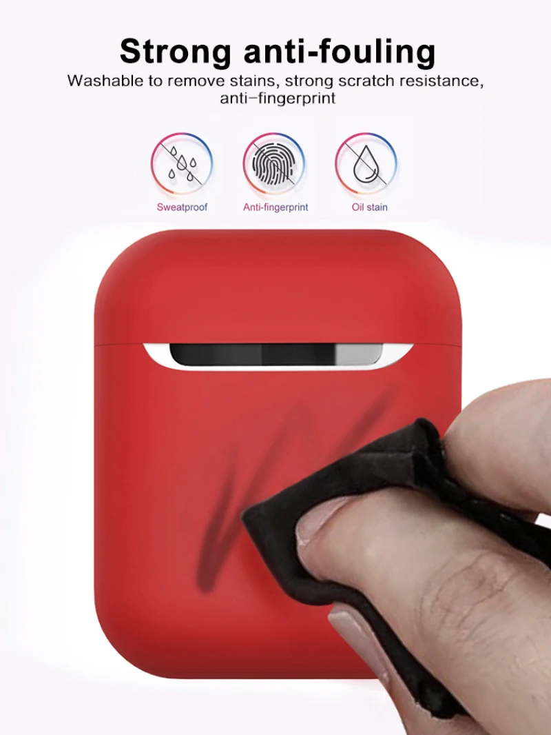 

Storage Box Cover for Airpod Wireless Bluetooth Headset for Airpods2 Cover Bluetooth Headset Color 1PC for Apple AirPods Case