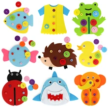 Brinquedos de jardim de infância, diy, pano, arte, brinquedos de crescimento, montessori, botão de aprendizagem, zíper, ensino manual de brinquedos