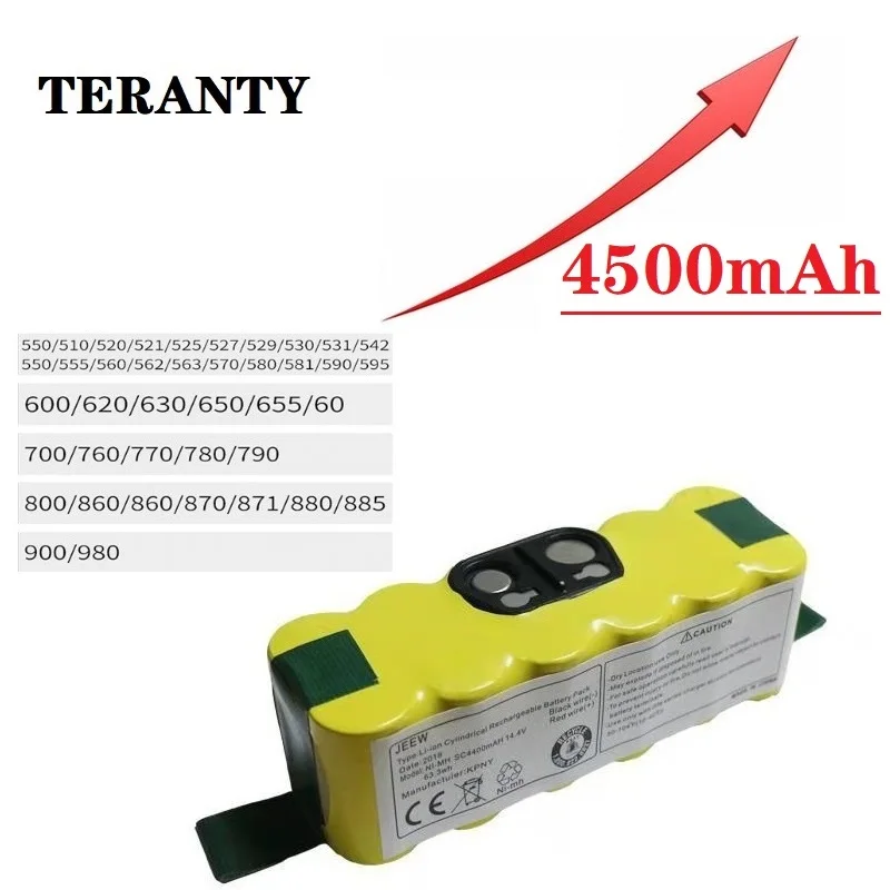 

14.4V 3500mAh Ni-MH Battery for iRobot Roomba 500 510 530 532 534 535 540 550 560 562 570 580 600 610 700 760 770 780 800 980 R3