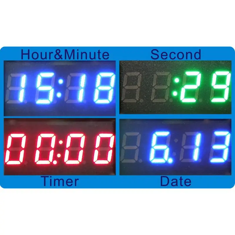 LED DIY Vehicle Electronic Clock KIT Car Motorcycle Timer LED Digital Display Power-off Memory DC4.5-30V Red Green Blue LED DIY Vehicle Electronic Clock KIT Car Motorcycle Timer LED Digital Display Power-off Memory DC4.5-30V Red Green Blue